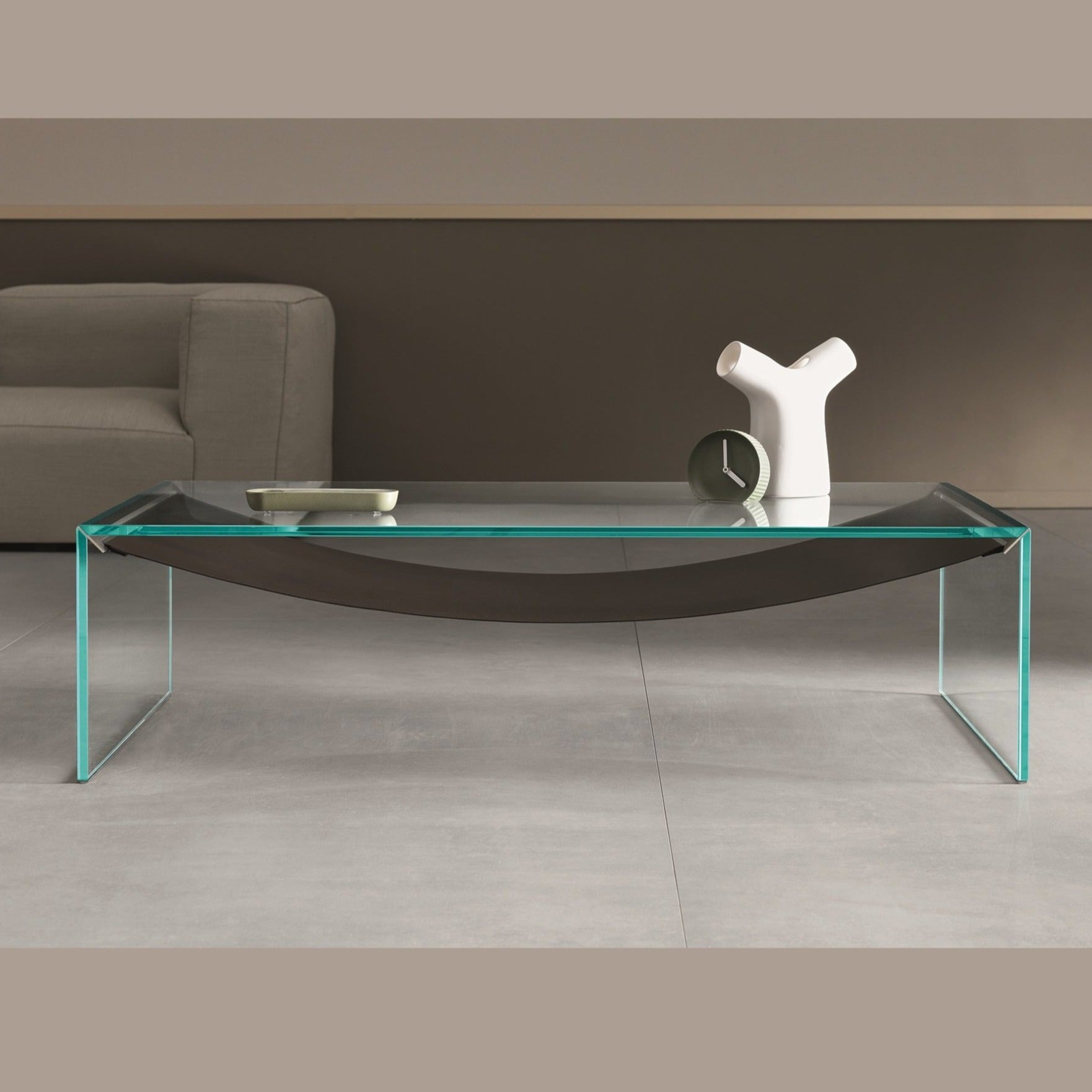 Tonelli Amaca Glass & Fabric Coffee Table