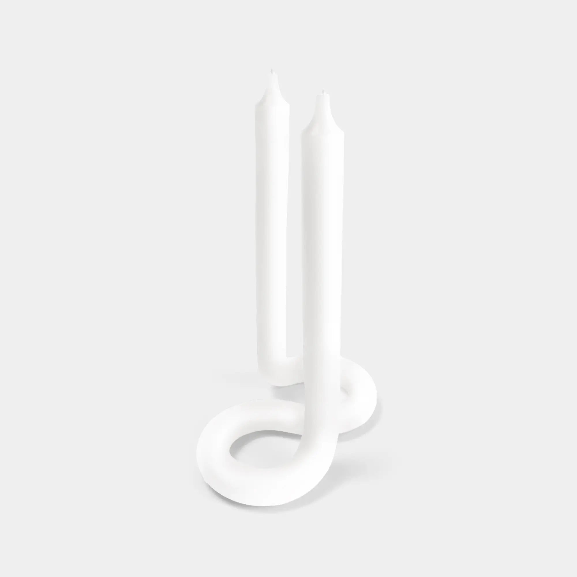 Lex Pott White Twist Sculptural Candle