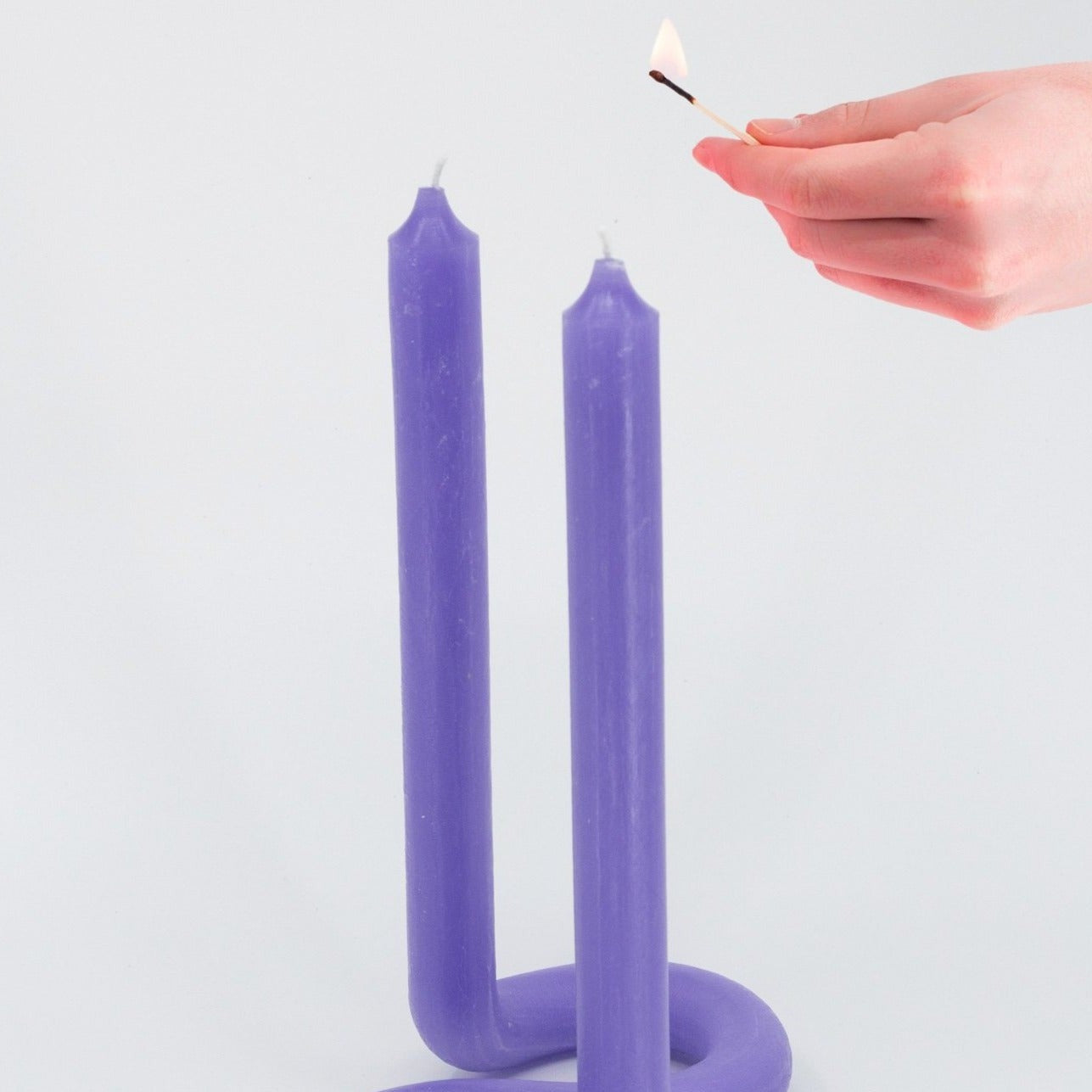 Lex Pott Lavender Twist Sculptural Candle