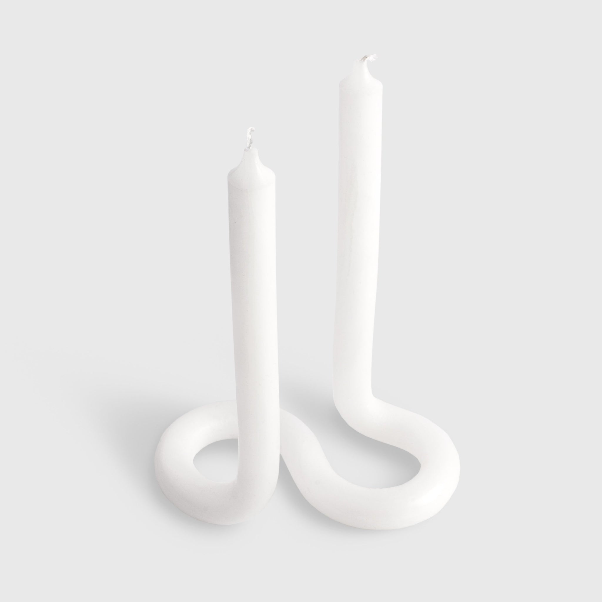 Lex Pott White Twist Sculptural Candle
